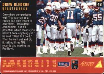 1995 Action Packed Rookies & Stars #48 Drew Bledsoe Back