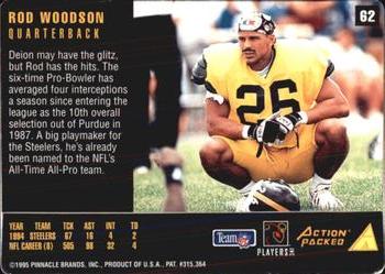 1995 Action Packed Rookies & Stars #62 Rod Woodson Back