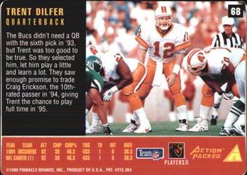 1995 Action Packed Rookies & Stars #68 Trent Dilfer Back