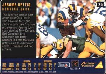 1995 Action Packed Rookies & Stars #75 Jerome Bettis Back