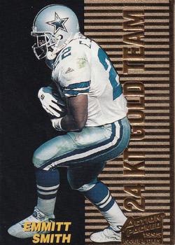 1995 Action Packed Rookies & Stars - 24K Gold #12 Emmitt Smith Front