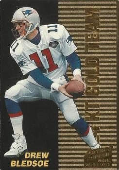 1995 Action Packed Rookies & Stars - 24K Gold #14 Drew Bledsoe Front