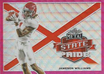 2022 Leaf Draft - Metal State Pride Wave Pink #SP-JW1 Jameson Williams Front