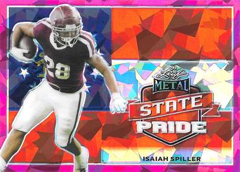 2022 Leaf Draft - Metal State Pride Crystal Pink #SP-IS1 Isaiah Spiller Front
