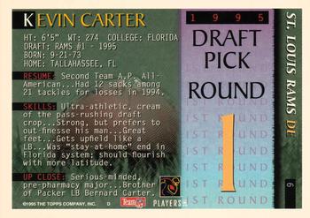 1995 Bowman #6 Kevin Carter Back