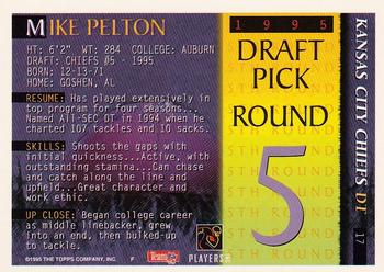 1995 Bowman #17 Mike Pelton Back