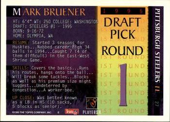 1995 Bowman #27 Mark Bruener Back