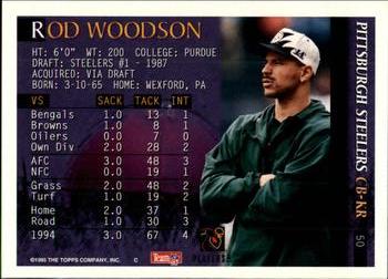 1995 Bowman #50 Rod Woodson Back