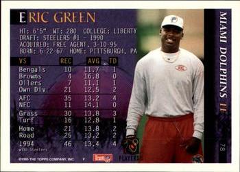 1995 Bowman #78 Eric Green Back