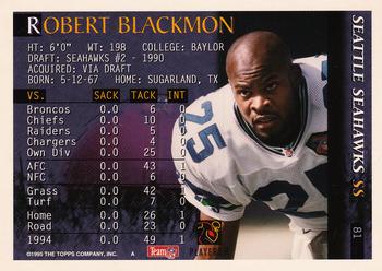 1995 Bowman #81 Robert Blackmon Back