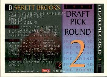 1995 Bowman #87 Barrett Brooks Back