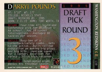 1995 Bowman #139 Darryl Pounds Back