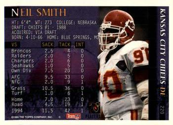 1995 Bowman #220 Neil Smith Back