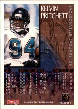 1995 Bowman #236 Kelvin Pritchett Back