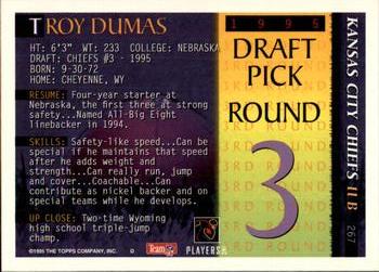 1995 Bowman #267 Troy Dumas Back
