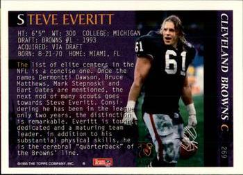 1995 Bowman #269 Steve Everitt Back