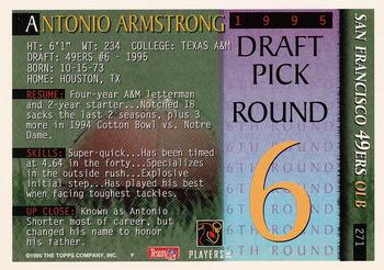 1995 Bowman #271 Antonio Armstrong Back