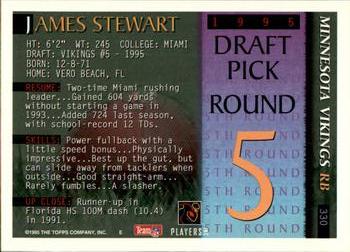 1995 Bowman #330 James Stewart Back