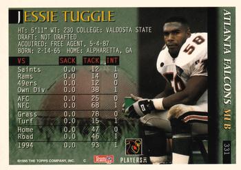 1995 Bowman #331 Jessie Tuggle Back