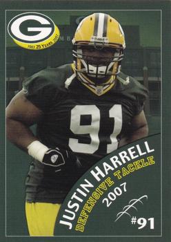 2007 Green Bay Packers Police - Shawano County Sheriff's Office #15 Justin Harrell Front