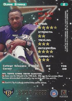 1998 Topps Stars - Silver Star #2 Duane Starks Back