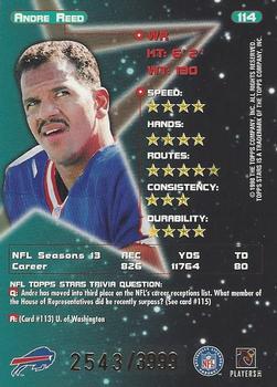 1998 Topps Stars - Silver Star #114 Andre Reed Back
