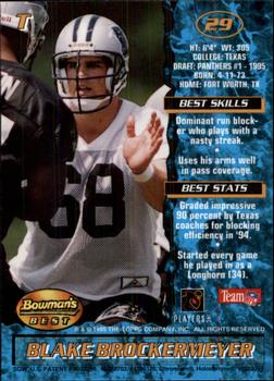 1995 Bowman's Best #29 Blake Brockermeyer Back