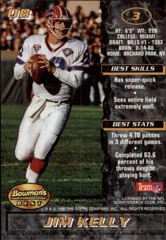 1995 Bowman's Best #3 Jim Kelly Back