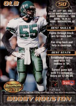 1995 Bowman's Best #50 Bobby Houston Back