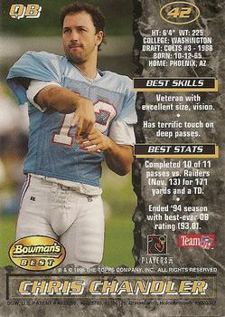1995 Bowman's Best #42 Chris Chandler Back