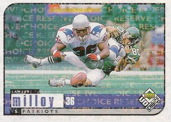 1998 UD Choice - Choice Reserve #375 Lawyer Milloy Front