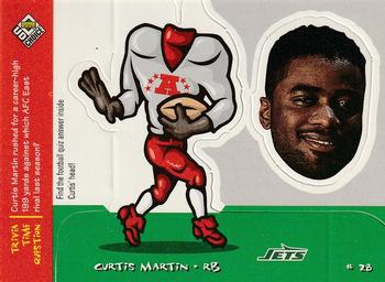 1998 UD Choice - Mini Bobbing Head #M19 Curtis Martin Front