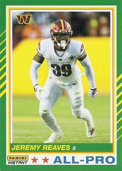 2022 Panini Instant All-Pro #AP27 Jeremy Reaves Front