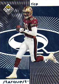 1998 UD Choice - StarQuest Blue #2 Jerry Rice Front