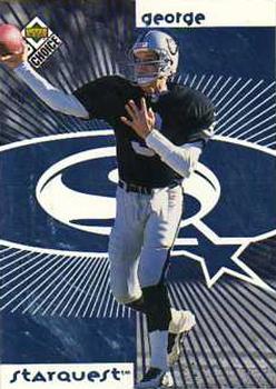 1998 UD Choice - StarQuest Blue #3 Jeff George Front