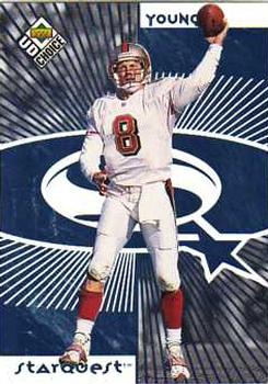 1998 UD Choice - StarQuest Blue #9 Steve Young Front