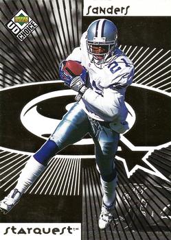 1998 UD Choice - StarQuest Gold #21 Deion Sanders Front