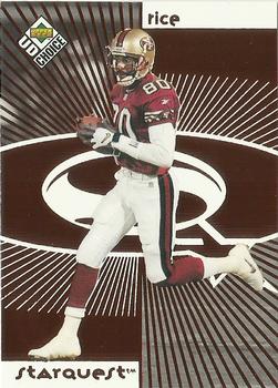 1998 UD Choice - StarQuest Red #2 Jerry Rice Front