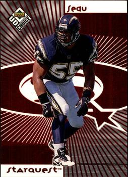 1998 UD Choice - StarQuest Red #5 Junior Seau Front