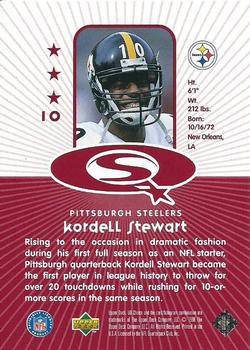 1998 UD Choice - StarQuest Red #10 Kordell Stewart Back