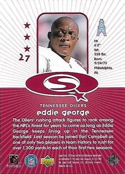 1998 UD Choice - StarQuest Red #27 Eddie George Back