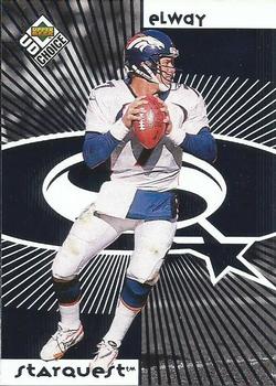 1998 UD Choice - StarQuest/RookQuest Blue #SR01 John Elway / Peyton Manning Front