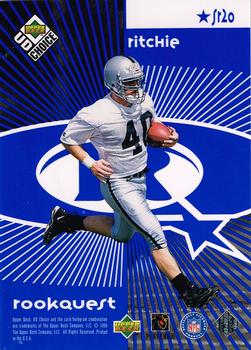 1998 UD Choice - StarQuest/RookQuest Blue #SR20 Mike Alstott / Jon Ritchie Back