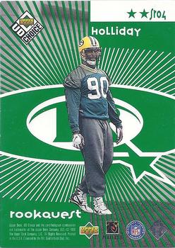 1998 UD Choice - StarQuest/RookQuest Green #SR04 Brett Favre / Vonnie Holliday Back