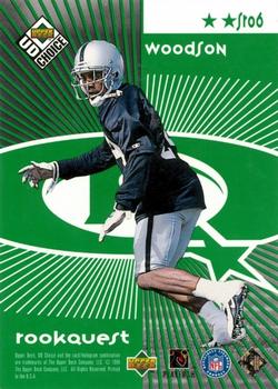 1998 UD Choice - StarQuest/RookQuest Green #SR06 Deion Sanders / Charles Woodson Back