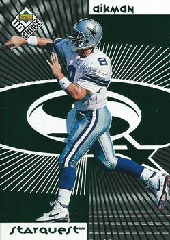 1998 UD Choice - StarQuest/RookQuest Green #SR11 Troy Aikman / Shaun Williams Front