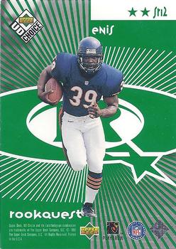 1998 UD Choice - StarQuest/RookQuest Green #SR12 Jerome Bettis / Curtis Enis Back