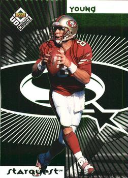 1998 UD Choice - StarQuest/RookQuest Green #SR14 Steve Young / R.W. McQuarters Front