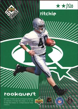 1998 UD Choice - StarQuest/RookQuest Green #SR20 Mike Alstott / Jon Ritchie Back
