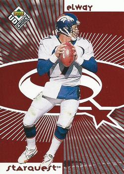 1998 UD Choice - StarQuest/RookQuest Red #SR01 John Elway / Peyton Manning Front